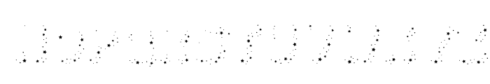 Space Time Stars Font LOWERCASE