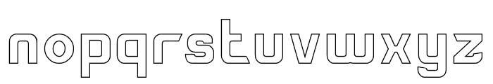 Space Truckin-Hollow Font LOWERCASE