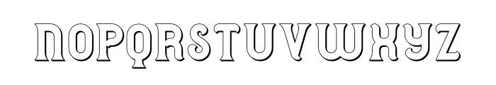 SpaceInvader Shadow Font LOWERCASE
