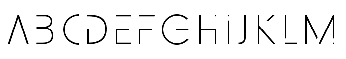 SpaceTimeLight-Regular Font LOWERCASE