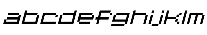 Spacepix-Italic Font LOWERCASE