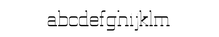 Spacey Regular Font LOWERCASE