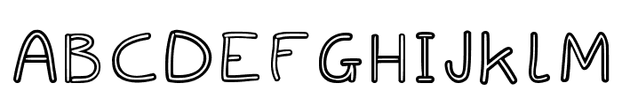 Spagbowl_outlined Regular Font LOWERCASE