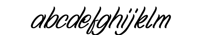 Spancer High Italic Font LOWERCASE