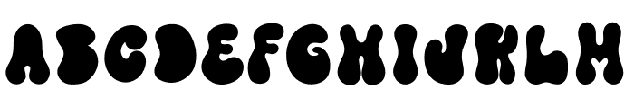 Sparkle Groovy Black Font UPPERCASE
