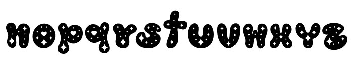 Sparkle Groovy Wink Font LOWERCASE