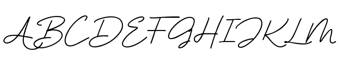 Sparkling Bright Signature Font UPPERCASE