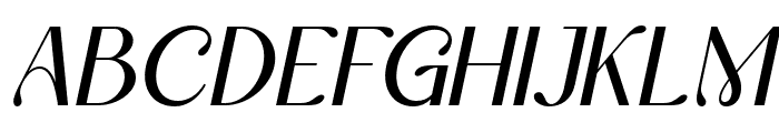 Sparkling Mellow Italic Font UPPERCASE