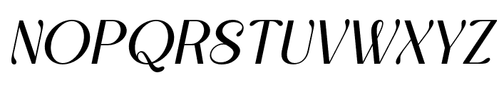Sparkling Mellow Italic Font UPPERCASE