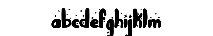 Sparkling Star Font LOWERCASE