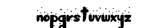 Sparkling Star Font LOWERCASE