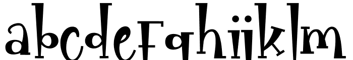 Sparkling Witch Font LOWERCASE