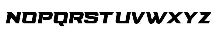 Spartan Spirit Oblique Font UPPERCASE