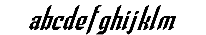 Spearhead Italic Font LOWERCASE