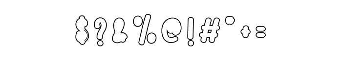 Special Bubble Font OTHER CHARS