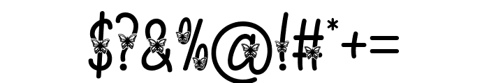 Special Butterfly Font OTHER CHARS