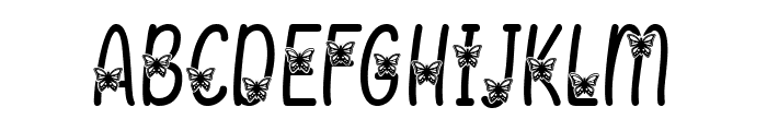 Special Butterfly Font UPPERCASE