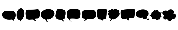 Speechbubble Font UPPERCASE