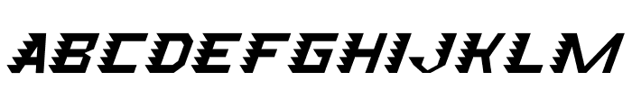 Speed Attack Italic Font LOWERCASE