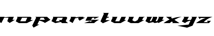 Speed Racer Font LOWERCASE
