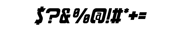 SpeedEndurance-BoldItalic Font OTHER CHARS