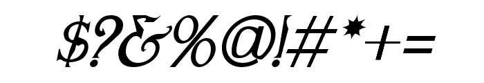 Spicolus-Italic Font OTHER CHARS