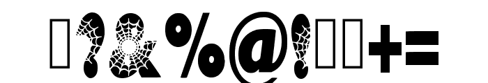 Spider Cave Regular Font OTHER CHARS