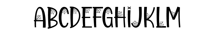 Spider Spooky Font UPPERCASE