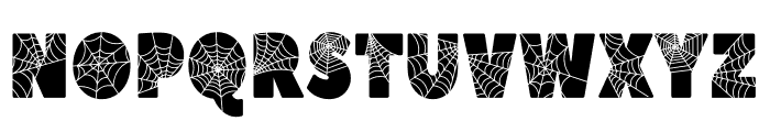 Spider Web Corner Font UPPERCASE