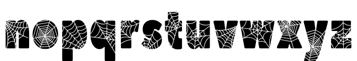 Spider Web Corner Font LOWERCASE