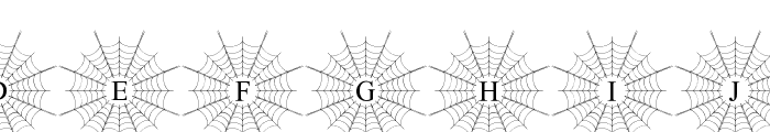 Spider Web Mono Regular Font UPPERCASE