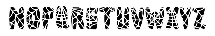Spider Web Skin Font LOWERCASE