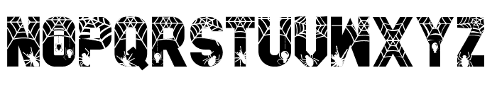 Spider Webs Regular Font UPPERCASE