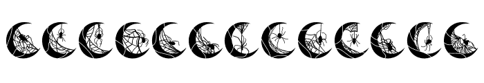 Spider moon FONT