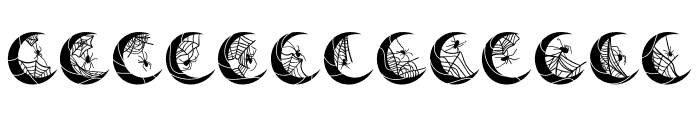 Spider moon Font LOWERCASE