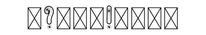 SpiderWeb Font Font OTHER CHARS