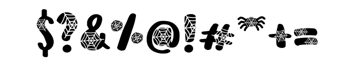 SpiderWeb-Stencil Font OTHER CHARS