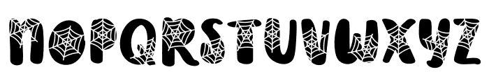 SpiderWeb-Stencil Font UPPERCASE