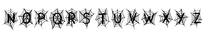 Spiderweb By Squeeb Cre Regular Font UPPERCASE
