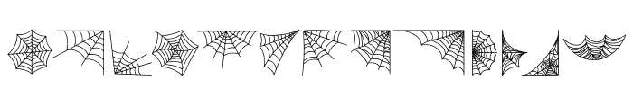 Spiderweb Halloween Font UPPERCASE