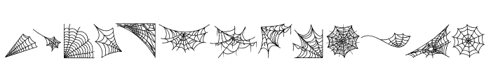 Spiderweb Halloween Font UPPERCASE