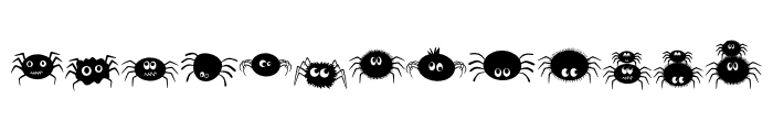Spidery Boo Font UPPERCASE