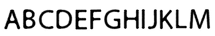 Spiky Font Regular Font UPPERCASE
