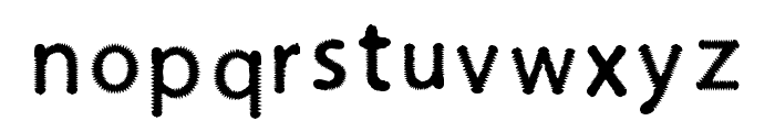 Spiky Font Regular Font LOWERCASE