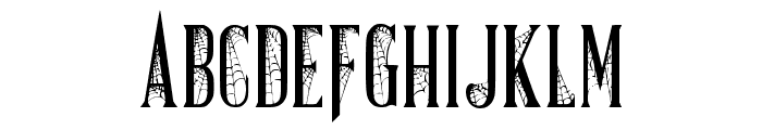 Spiky Spiderweb Regular Font UPPERCASE