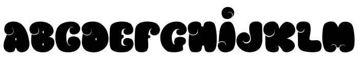 Spiral Puff Font LOWERCASE