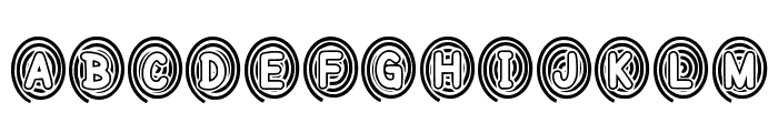 Spiral Text Regular Font UPPERCASE
