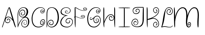 Spiraloz-Regular Font UPPERCASE