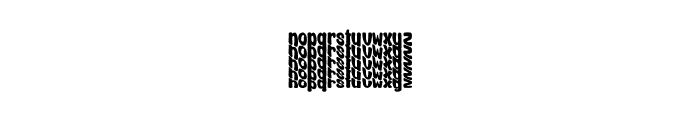 Spirit Wave Stacked Font LOWERCASE