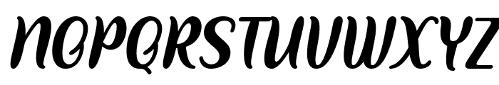 Splant Italic Font UPPERCASE